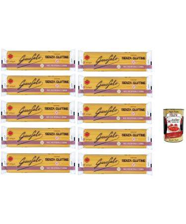 Italian Gourmet E.R. Gluten-Free Linguine Set of 10 bags of 400 g gluten-free gluten-free gluten-free noodle-free + Italian Gourmet Polpa 400 g