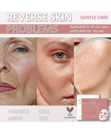 Collagen Face Mask Overnight Face Mask Set - Korean Skincare Collagen Mask Sheet Mask - Fights Wrinkles Glow & Rejuvenating Skin Face Masks Skincare Anti Aging Face Mask (4) - Buy Online on GoSupps.com