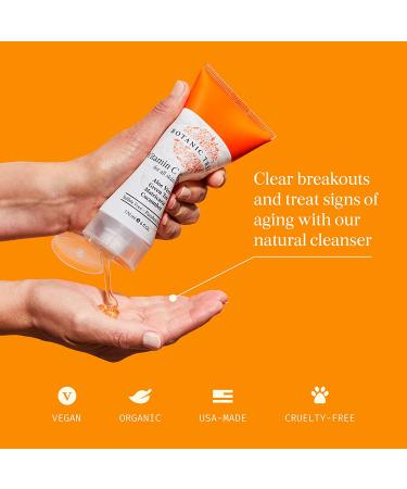 Botanic Tree Vitamin C Facial Cleanser for All Skin Types - 6 Fl Oz - Anti Aging Face Wash for Women & Men - Minimize Acne Scars, Brighten Skin, Reduce Breakouts - Buy Online on GoSupps.com
