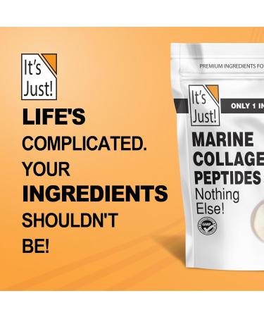 It's Just! - Marine Collagen Peptides Types I & III Whitefish Source Tested for Heavy Metals Gluten Free Non-GMO No Added Flavor Unflavored 20oz - Buy Online on GoSupps.com