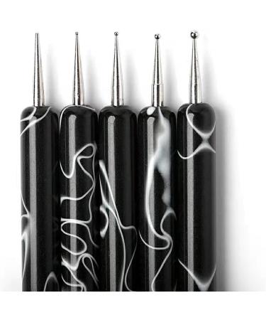 Brush - Painting Brush - Nail Dotting Drawing Tool Double Ended Nail Brush Pen for Fine Detailing Home Salon Black - Buy Online on GoSupps.com