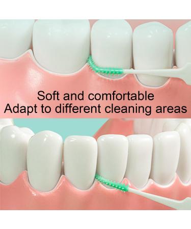 Soft Silicone Interdental Brush - Lumcov Double-Sided Toothbrush for Narrow Teeth | 60 Pieces Size S - Eco-Friendly & Adaptive Cleaning - Buy Online on GoSupps.com