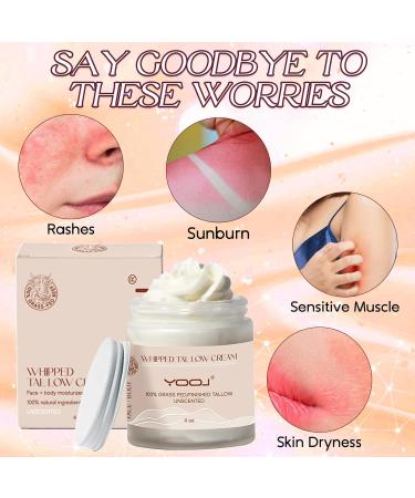 TaimeiMao Beef tallow cream Beef tallow moisturizer Natural lotion with sebum cream Balm with grassfed beef tallow for skin care of face and body for sensitive skin 1 piece - Buy Online on GoSupps.com