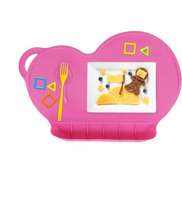 Zuchon Baby Placemat - Silicone - Waterproof & Leak Proof - Food Catcher Pocket - Durable & Easy to Clean - Dishwasher Safe - Pink - Buy Online on GoSupps.com