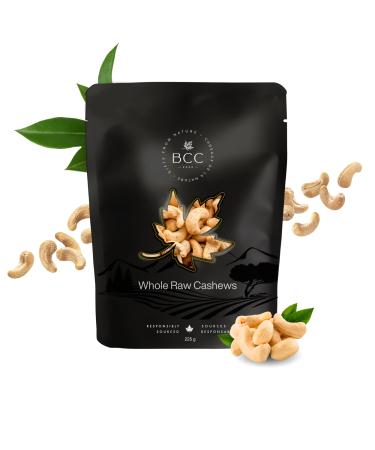 Whole Raw Cashews Premium Quality Non-GMO Gluten-Free Naturally Sweet and Buttery Nuts for Snacking Cooking and Baking No Additives or Preservatives (454g)