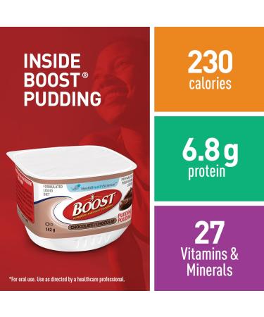 BOOST Chocolate Pudding Ready-to-eat Oral Nutrition Supplement Nutritionally Complete 6.8g Protein 230 Calories Kosher Gluten-free - Buy Online on GoSupps.com