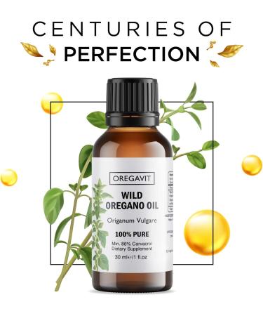 Wild Greek Oregano Oil - 100% Pure, Food Grade Quality, Certified - 1 FL.OZ (30ML) - Buy Online on GoSupps.com