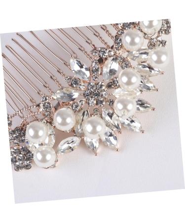 minkissy Bridal Hair Accessories Pretty Occasion Hair Accessories Hair Clips Women Wedding Rhinestone Hair Clip Rose Gold Hoop Hair Accessories Pearls European and American Bride Hair Dryer - Buy Online on GoSupps.com