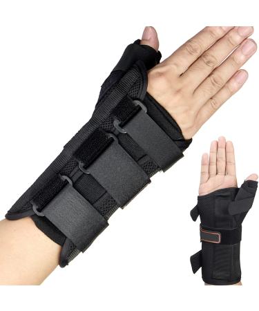 Wrist Brace  Thumb Spica Splint for De Quervains Tenosynovitis Tendonitis Carpal Tunnel  Arthritis Wrist Support Thumb Splint (Right Hand - Medium) Right-M