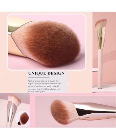 Angled Foundation Brush for Cream & Liquid Makeup | Contour Blush and Bronzer Tool for Flawless Application - Buy Online on GoSupps.com