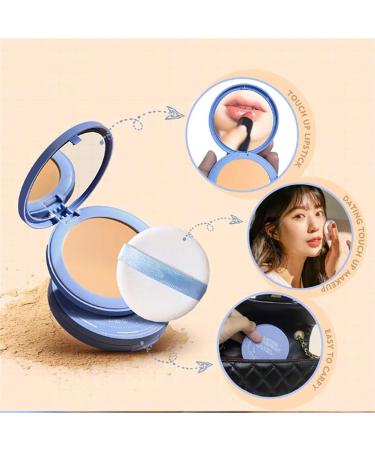 Currentlye Polvo Compacto Gagk Matte Pressed Powder Matte Wet And Dry Powder Polvo Compacto Mate Oil Control Flawless Makeup Setting Powder (#03 Pure Beige) - Buy Online on GoSupps.com