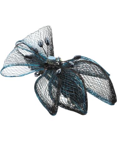 Beaupretty Tea butterfly hair clip flower headpiece for women bridal headpiece retro decor tea party fascinators ponytail clip mesh bow bow clip bow hair clips large hair girl hair Hair - Buy Online on GoSupps.com