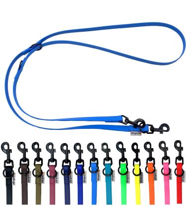 Biothane Dogeline Black Hook adjustable for small dogs / large dogs 2m / 2.40m / 2.80m / 3.50m / 5m (light blue 2m x 9mm) 2m x 9mm light blue