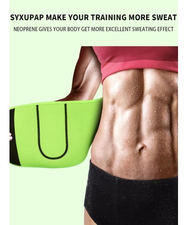 Syxupap Adjustable Hot Belt for Men & Women - Waist Trimmer for Fitness Sports Pain Relief & Weight Loss - Premium Schwitzg rtel in Green - Buy Online on GoSupps.com