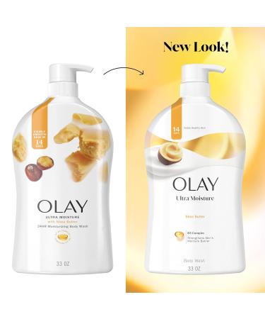 Olay Body Wash for Women Ultra Moisture 24/7 Moisture Barrier Repair Hydrating Formula for Visibly Healthy Soft Skin Vitamin B3 & Hyaluronic Blend For All Skin Types Shea Butter Scent 35 fl oz - Buy Online on GoSupps.com