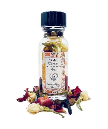 Deadly Attraction Oil by New Moon Vibes - Attract Love Power Seduction Lover Lust Sex Romance Spells Rituals Conjure - Handmade with Essential Oils & Herbs - Wicca Pagan Hoodoo Magick