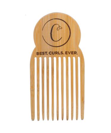 Controlled Chaos As Seen on Shark Tank Detangling Comb Hair Pick   Anti Static Bamboo Hair Pick for Thick Curly Hair  Long Tooth Detangler Wooden Comb for Men  Women & Kids Hair Comb
