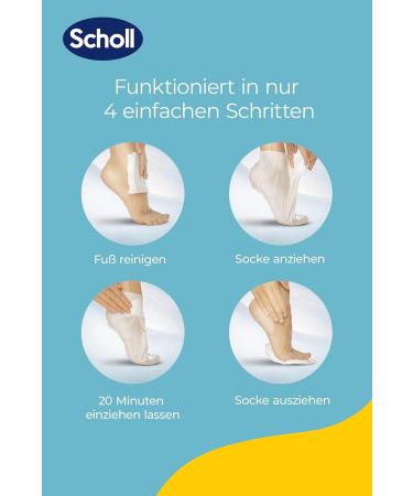 Scholl Expertcare Intensive Foot Mask Socks - Moisturizing Treatment for Silky Soft Feet - 3 Pairs (1 Pack) - International Shipping Available - Buy Online on GoSupps.com