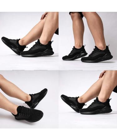 Akk Men's Walking Shoes - Memory Foam Slip-On Sneakers for Athletic Workout, Gym, and Outdoor Activities - Lightweight and Breathable Casual Shoes - Size 13 Black - Buy Online on GoSupps.com