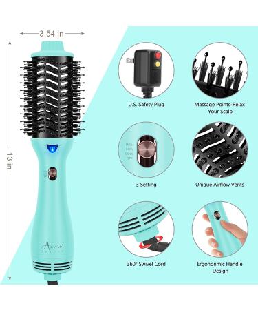 Aima Beauty Professional Hot Air Brush 4-in-1 Volumizer - Anti-Scald Ionic Technology - for All Hair Types - Buy Online on GoSupps.com