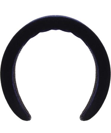 Zac's Alter Ego 50mm Very Wide Smooth Velvet Padded Retro Vintage Aliceband Navy Blue - Buy Online on GoSupps.com
