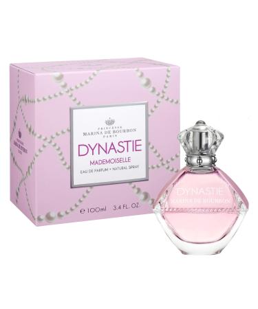 Dynastie Mademoiselle by Princesse Marina De Bourbon - Eau de Parfum for Women - Opens with Pear Mandarin Orange and Black Currant - Blended with Peony - For Joyful and Fanciful Ladies - 3.4 oz