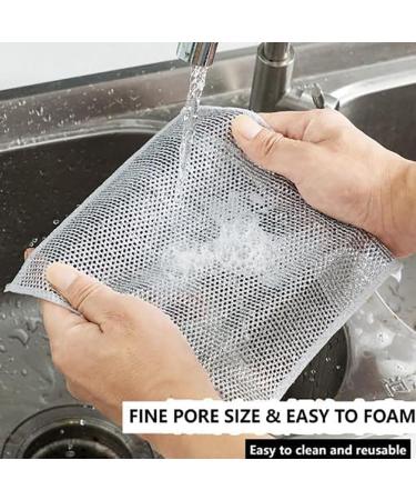 5Pcs Multipurpose Wire Dishwashing Rags for Wet and Dry Double Layer Non-Scratch Scrubbing Wire Dishwashing Rags Reusable Wire Dishwashing Rag Dish Towels for Counters Stove Tops Easy Rinsing - Buy Online on GoSupps.com