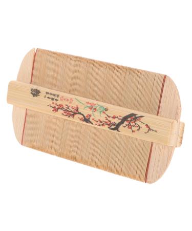 Peigne Pellicules Dents Ultra-fines D m lage Doux Nettoyage Complet en Bambou Naturel Toilettage des Chiens Poils Fins
