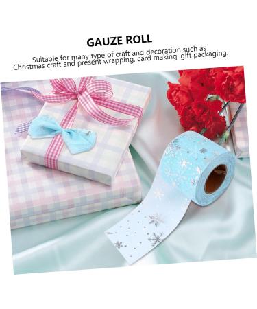 NUOBESTY 1 Roll Roll American Mesh Rolls Christmas Sto The Tulle Spool Snowflake Gauze Material Bow Tie - Buy Online on GoSupps.com