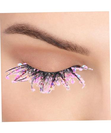 minkissy 6 Pairs Fake Eyelashes Glitter Eye Lashes Natural False Lash Cosmetic Lashes for Women Colored Lash Extensions Fluorescence Eyelashes Fluffy Soft Miss Dense Fiber Glitter Powder - Buy Online on GoSupps.com