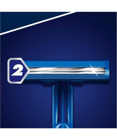 Buy Gillette BlueII Disposable Razors for Men - 10 Pack 2 Blade Fixed Head for Smooth Shaving | International Shipping Available - Buy Online on GoSupps.com