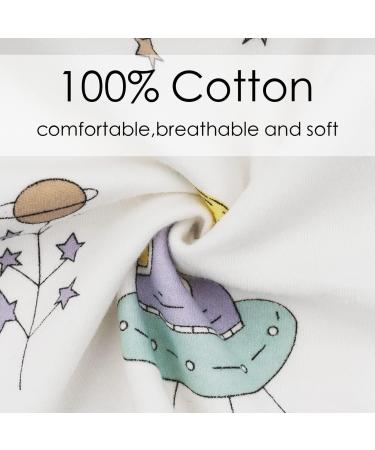 ZIGJOY 100% Cotton Sleeveless Baby Sleep Bag 1.0 Tog | Space Alien Design | 2-Way Zipper | Newborn 8-12 Mon | 9-12 Months - Buy Online on GoSupps.com