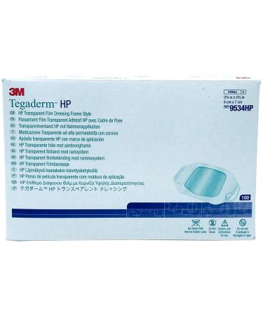 3m Tegaderm Hp Transparent Dressing 2.375 x 2.75 in./ 6 x 7 cm/Box of 100