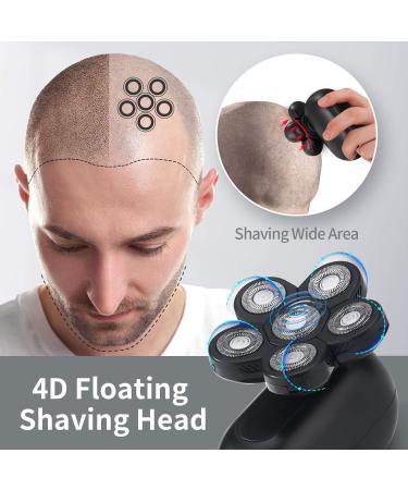 Roziaplus Upgrade 5 in 1 Electric Razor for Men - Bald Head Shaver - Face and Head Shavers for Men - Electric shaver Grooming Kit - Waterproof Cordless Razors for Men - LED Display - Buy Online on GoSupps.com