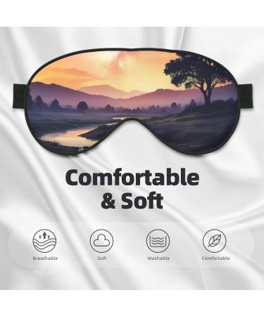 Soft Galaxy Universe Eye Mask | Adjustable Sleep Masks | Light Blocking & Breathable | Double-Sided Black - Buy Online on GoSupps.com