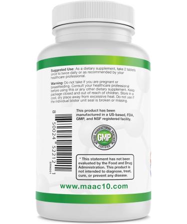 MAAC10 Energy Booster - with NADH Caffeine & Coq10 Fast Acting Chewable Tablets - Great for Fatigue Energy & Mental Focus. - Buy Online on GoSupps.com