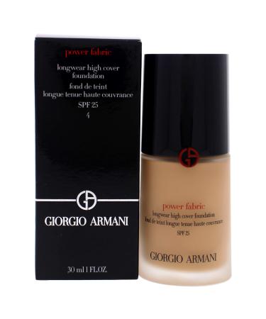 Giorgio Armani Power Fabric Longwear High Cover Foundation SPF 25-4 Women Foundation 1 oz No.4 1 Count (Pack of 1)