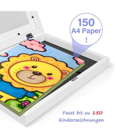 Dydhrer 2-Piece Front Opening Picture Frame for Children's Drawings - A4 Fillable Frames for Kids' Art | International Shipping - Buy Online on GoSupps.com