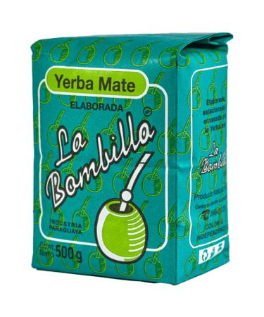 Yerba Mate Tea La Bombilla Traditional 05 kg + Gift Sample 40g Rich in antioxidants and vitamins accelerates metabolism sugarfree Paraguay