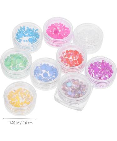 DOITOOL 9 Boxes Nail Decoration Jewelry Nail Beads Gemstones for Nails Beads for Makeup Nail Art Beads Kit Nail Gems Beads for Nails Tiny Beads Small Beads Glass Accessories Various - Buy Online on GoSupps.com