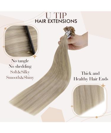Buy Hetto Real Hair Extensions | Blonde Keratin Bonds #17/23 - 35cm 50g - Remy Highlighted Quality - Buy Online on GoSupps.com