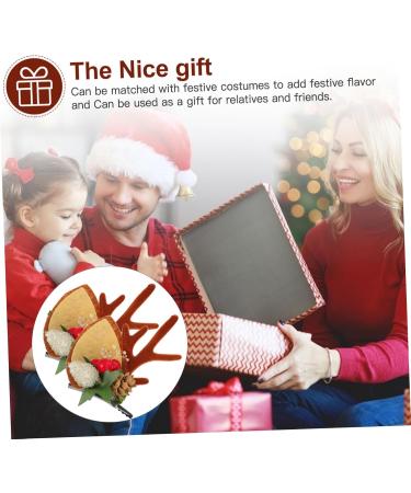 FRCOLOR Christmas Hair Decorations 3 Pairs Christmas Hair Clips Holiday Hair Accessories Reindeer Hair Clips Seasonal Hair Clips Hair Accessories for Kids s Alligator Clip Child Felt - Buy Online on GoSupps.com