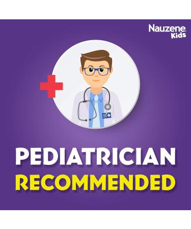 Nauzene Kids Upset Stomach Relief Liquid - Dye-Free & Homeopathic - Natural Grape Flavor - 4 fl oz - Buy Online on GoSupps.com