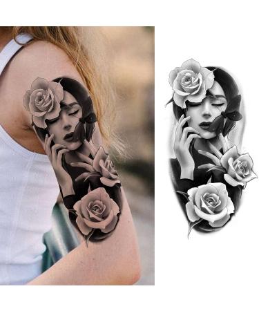 Quichic Flower Snake Temporary Tattoo - 200+ Designs for Men, Women, and Girls - Buy Online on GoSupps.com