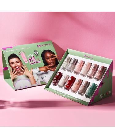 Essence Gel Nail Color No. 11 Bang Boom Bling - Long-Lasting Vegan Gel Polish (3x8ml) - Glossy Glittering Violet - Acetone-Free - Buy Online on GoSupps.com