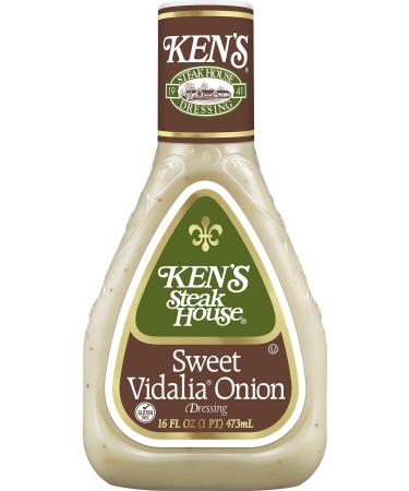 Ken's Steakhouse Sweet Vidalia Onion Dressing 16oz - Pack of 3 | Gluten-Free Salad or Spread Dressing - Buy Online on GoSupps.com