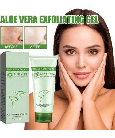 Aloe Exfoliating Moisturizing Gel Aloe Vera Deep Cleansing Exfoliating Peeling Gel Aloe Facial Scrub Natural Exfoliating Facial Scrub Aloe Vera Face Exfoliator Gel Aloe Vera Exfoliating Face Scrub - Buy Online on GoSupps.com
