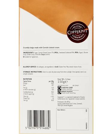 Copperpot Clotted Cream Butter Fudge - 150g - Buy Online on GoSupps.com