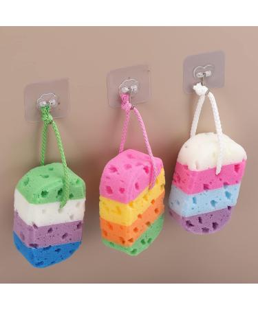 3-Piece Exfoliating Bath Sponge Set for Soft Shower Loofah Body Scrubber - Buy Online on GoSupps.com