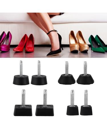 80Pcs High Heel Repair Kit for Shoes - Black Stiletto Heel Caps Replacement Set - Buy Online on GoSupps.com
